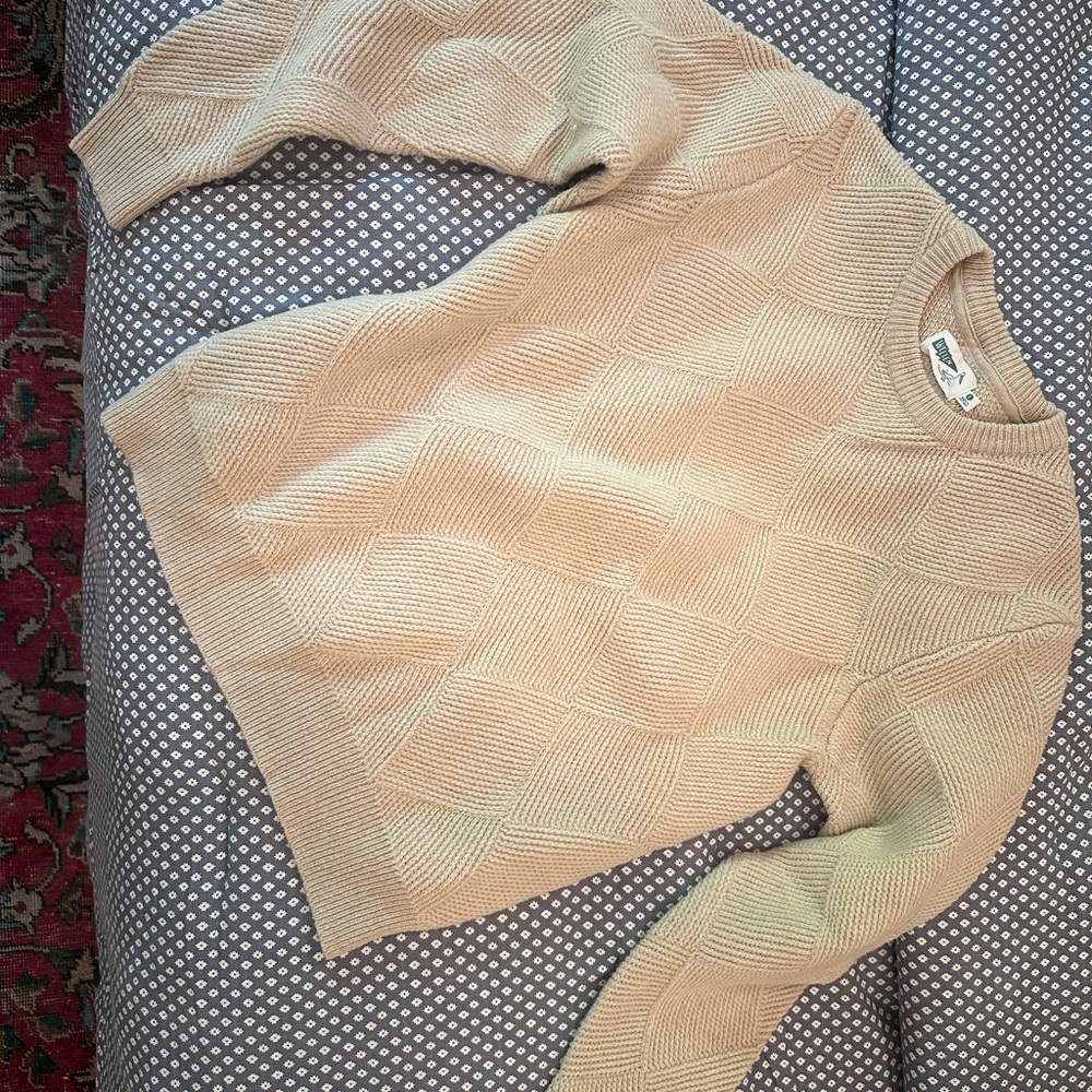 Men’s Beige Crewneck Sweater